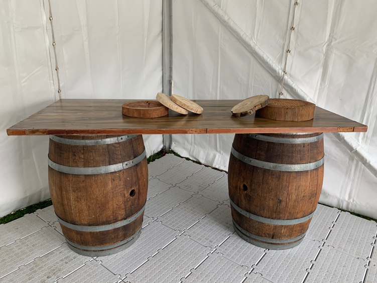 Barrel Table - Prop For Hire