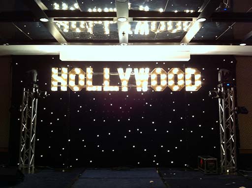 Draping Event Star Cloth - Prop For Hire