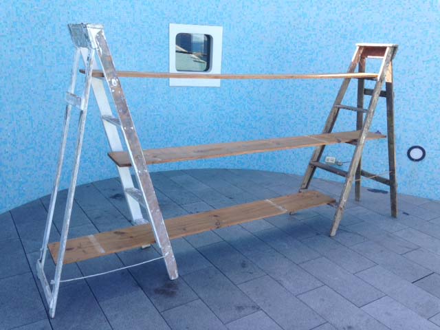 Ladder Shelves - Prop For Hire
